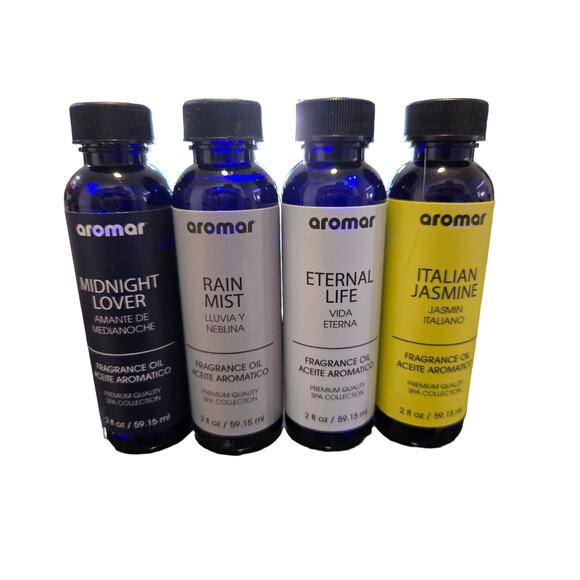 Fragrance Oils Set – Midnight Lover, Rain Mist, Eternal Life & Italian Jasmine - Picture 1 of 1